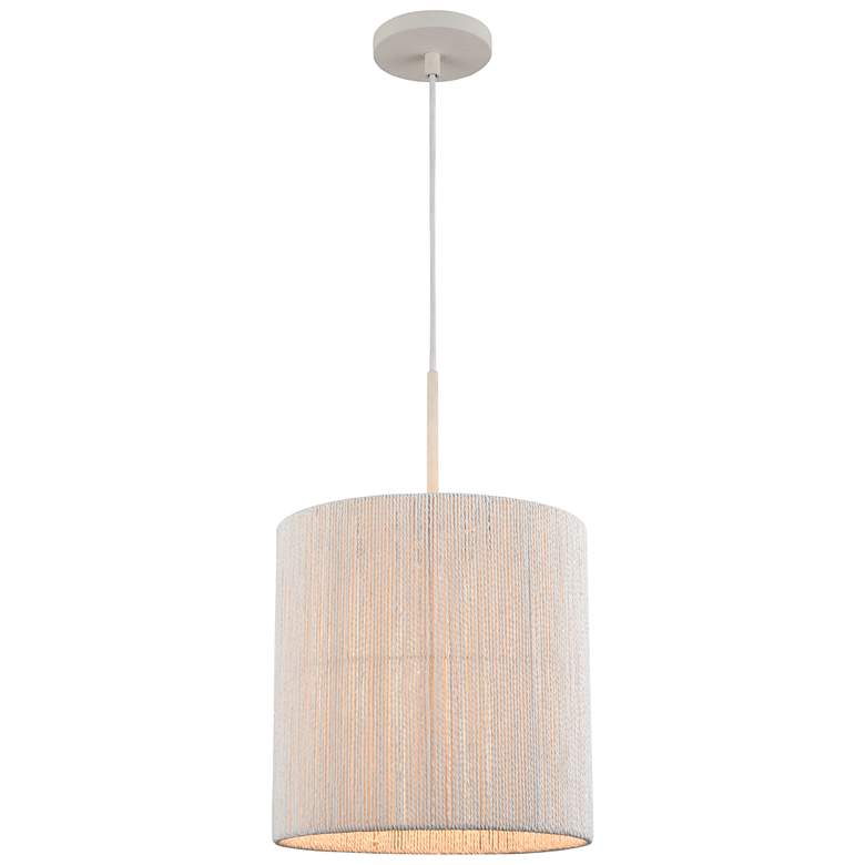 Image 1 Sophie 12" Wide 1-Light Pendant - White Coral