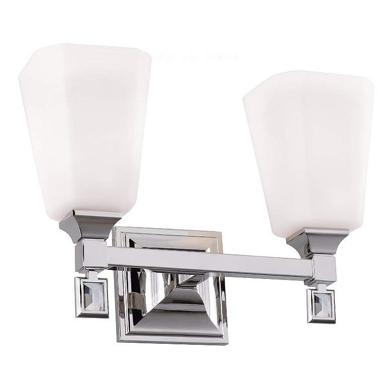 Image 1 Sophie 13 3/4" Wide Polished Nickel Bath Light