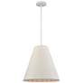 Sophie 16" Wide 1-Light Pendant - White Coral