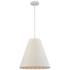 Sophie 16" Wide 1-Light Pendant - White Coral