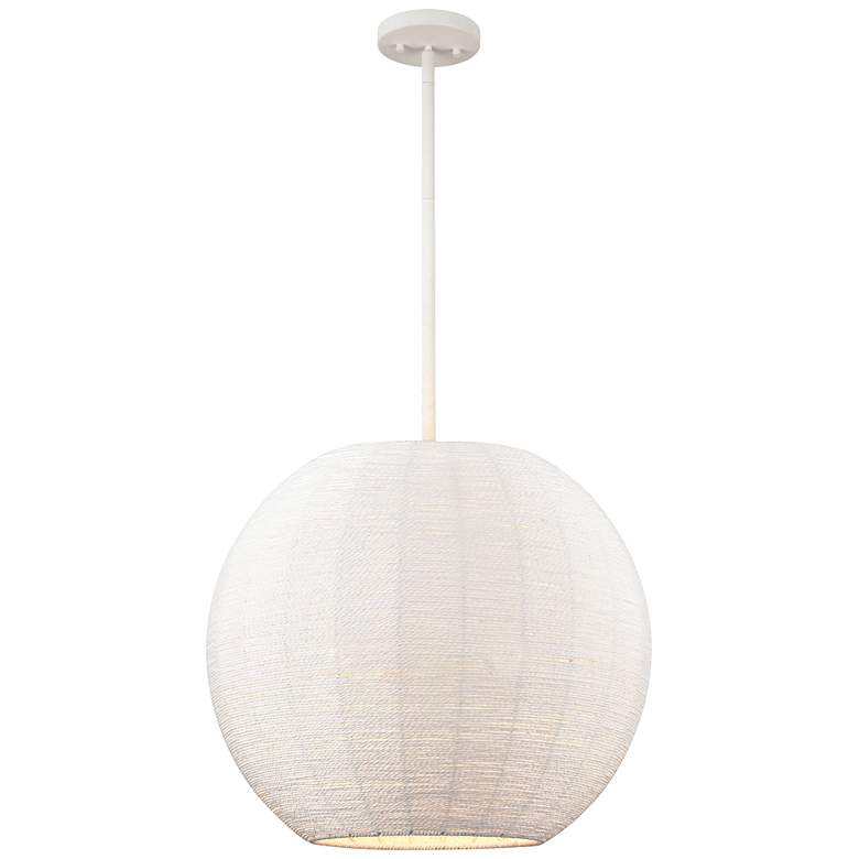 Image 1 Sophie 20 inch Wide 3-Light Pendant - White Coral