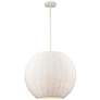 Sophie 20" Wide 3-Light Pendant - White Coral