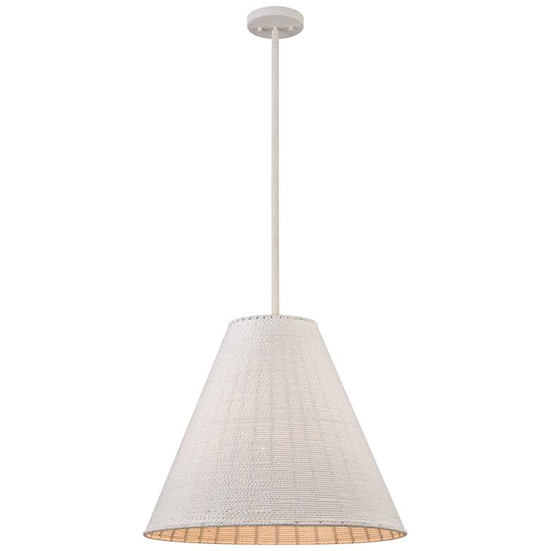 Image 1 Sophie 22 inch Wide 3-Light Pendant - White Coral