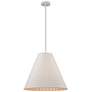 Sophie 22" Wide 3-Light Pendant - White Coral