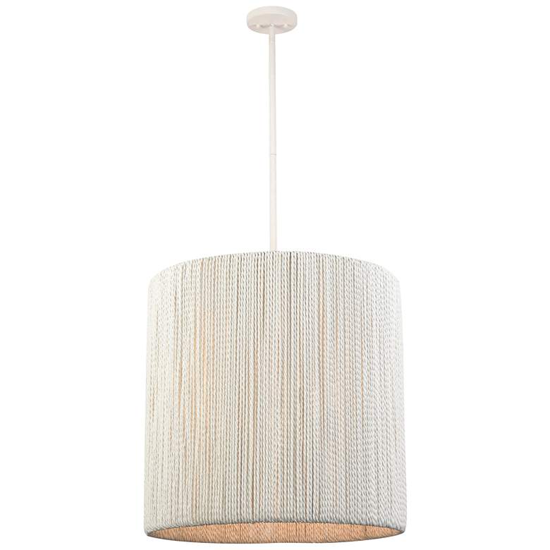 Image 1 Sophie 23 inch Wide 3-Light Pendant - White Coral