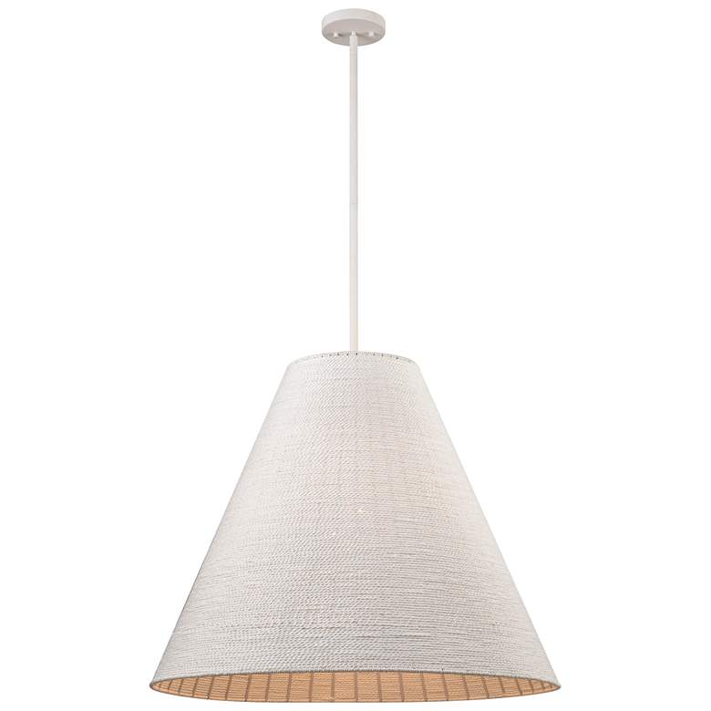 Image 1 Sophie 30" Wide 4-Light Pendant - White Coral