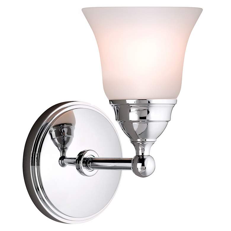 Image 1 Sophie 8 1/4 inch High Chrome Wall Sconce