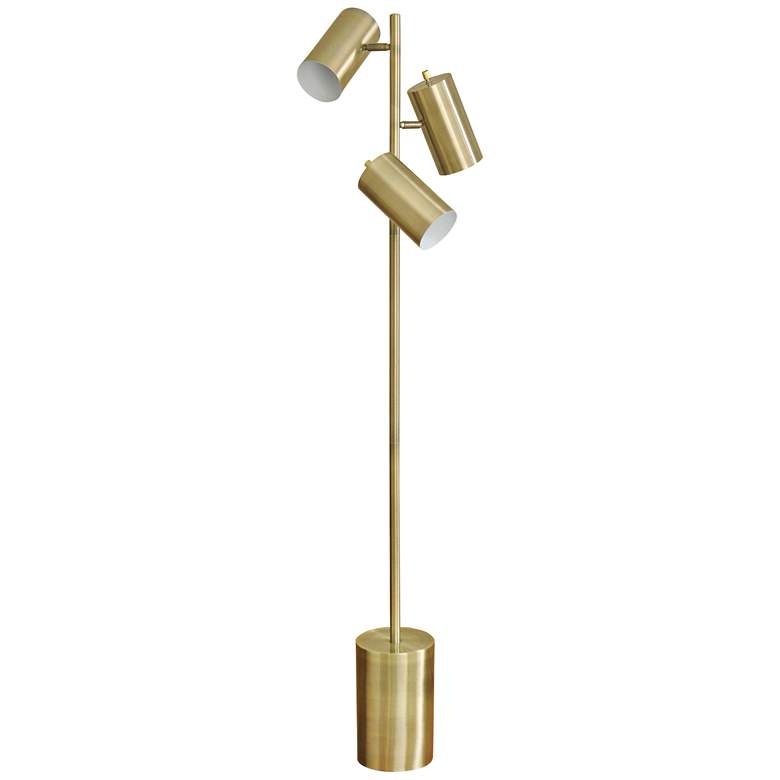 Image 2 Sophie Antique Brass Adjustable LED Task Floor Lamp