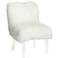 Sophie Lucite Chair with White Sheepskin