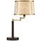 Sophie Swing Arm Table Lamp with USB Port and Power Outlet