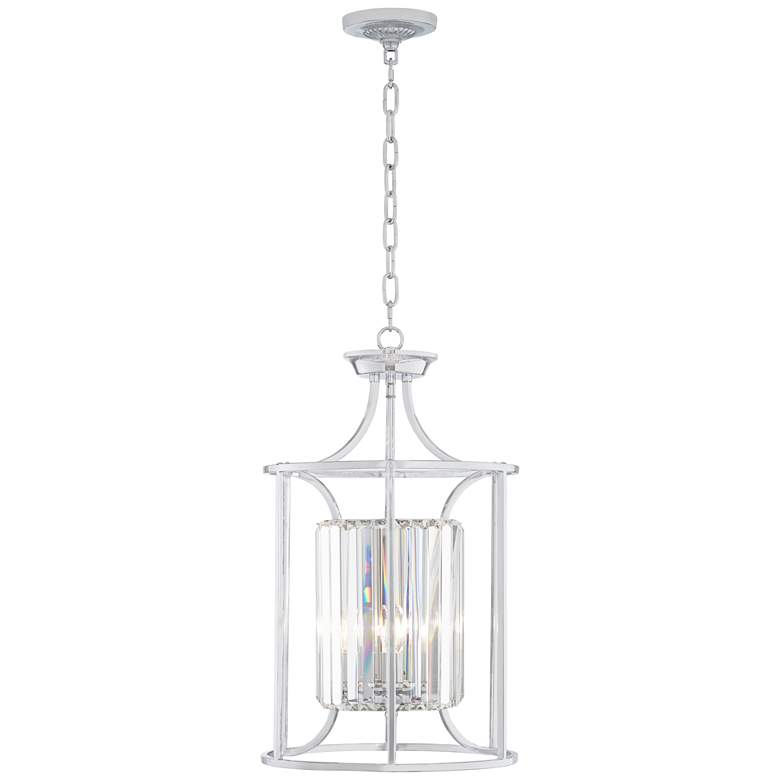 Soraya 13 3/4&quot; Wide Chrome and Crystal Pendant Light more views