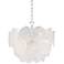 Soraya 20" Wide Chrome and Crystal Glass LED Pendant Light