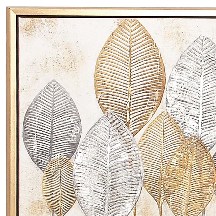 Image 2 Soraya Metallic Brown 55" Wide Framed Canvas Wall Art more views