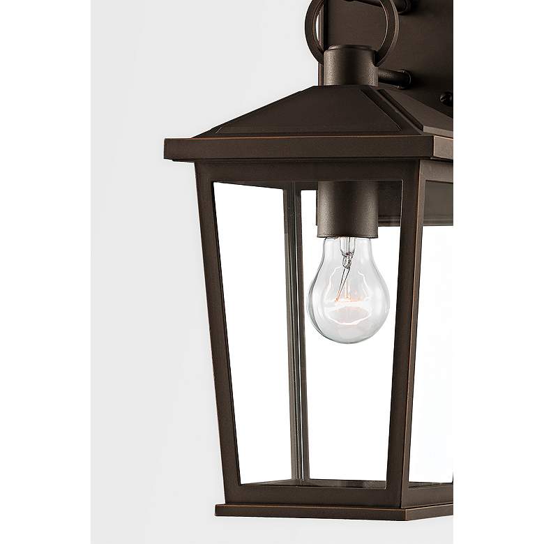 Image 3 Soren 14" High Textured Black Outdoor Wall Light more views