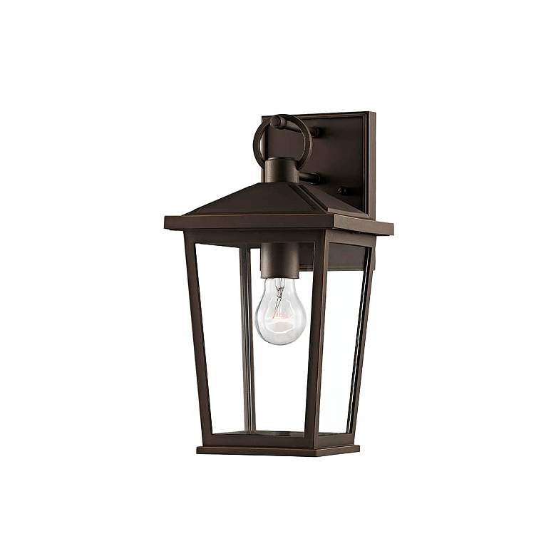 Image 1 Soren 14" High Textured Bronze Outdoor Wall Light