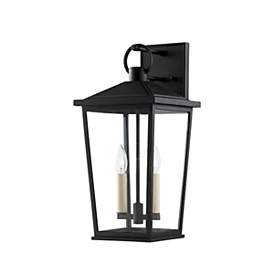 Image1 of Soren 19 1/2" High Textured Black Outdoor Wall Light