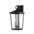 Soren 19 1/2" High Textured Black Outdoor Wall Light