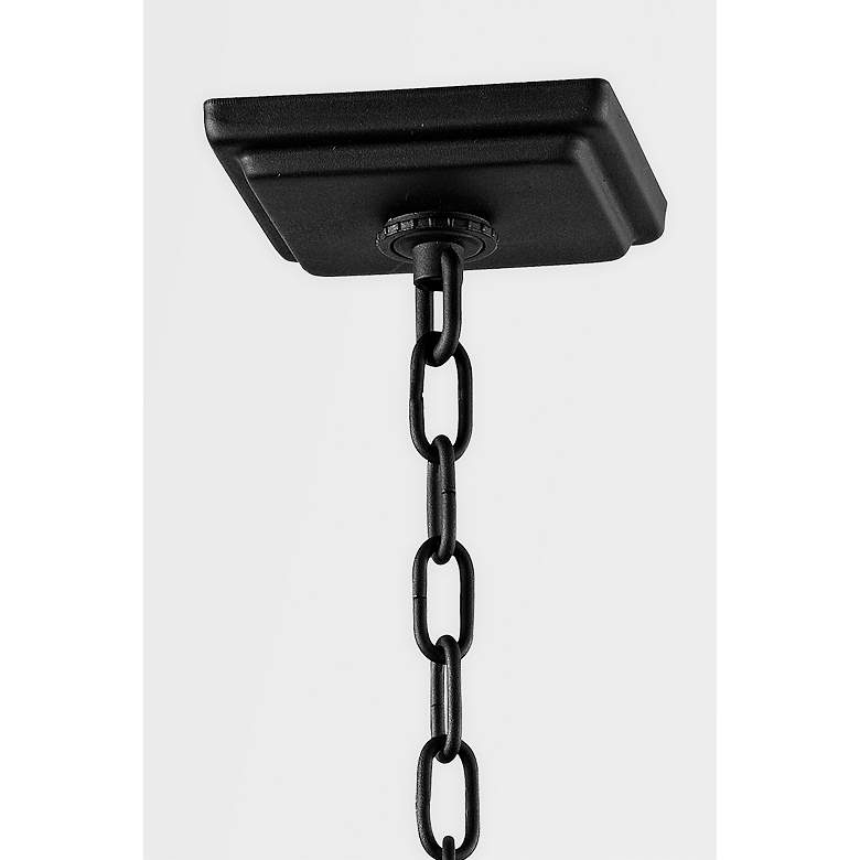 Image 4 Soren 23 1/2 inch High Textured Black Outdoor Hanging Light more views