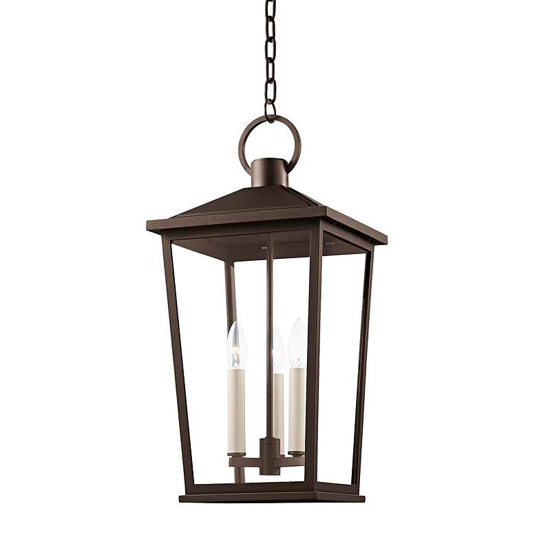 Image 1 Soren 23 1/2" High Textured Bronze Outdoor Hanging Light