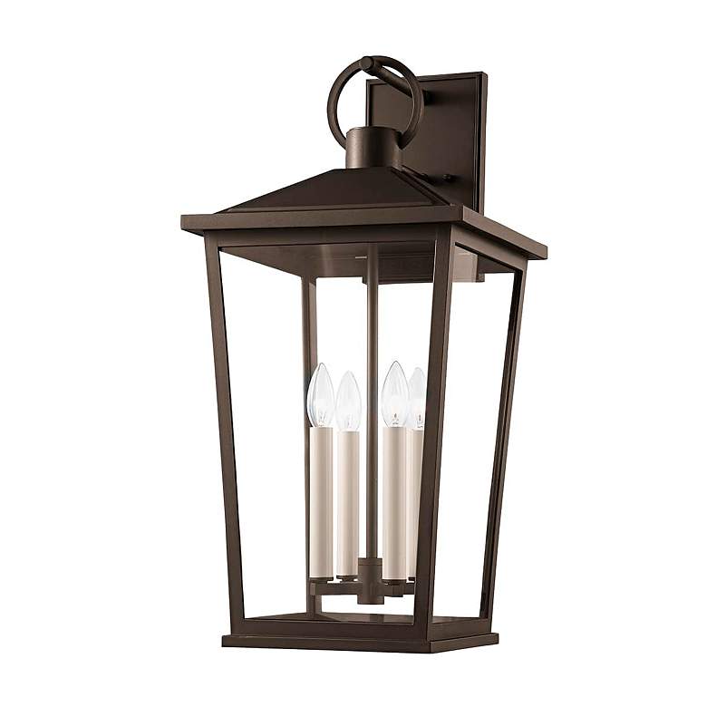 Image 1 Soren 26 1/2" High Textured Bronze Outdoor Wall Light