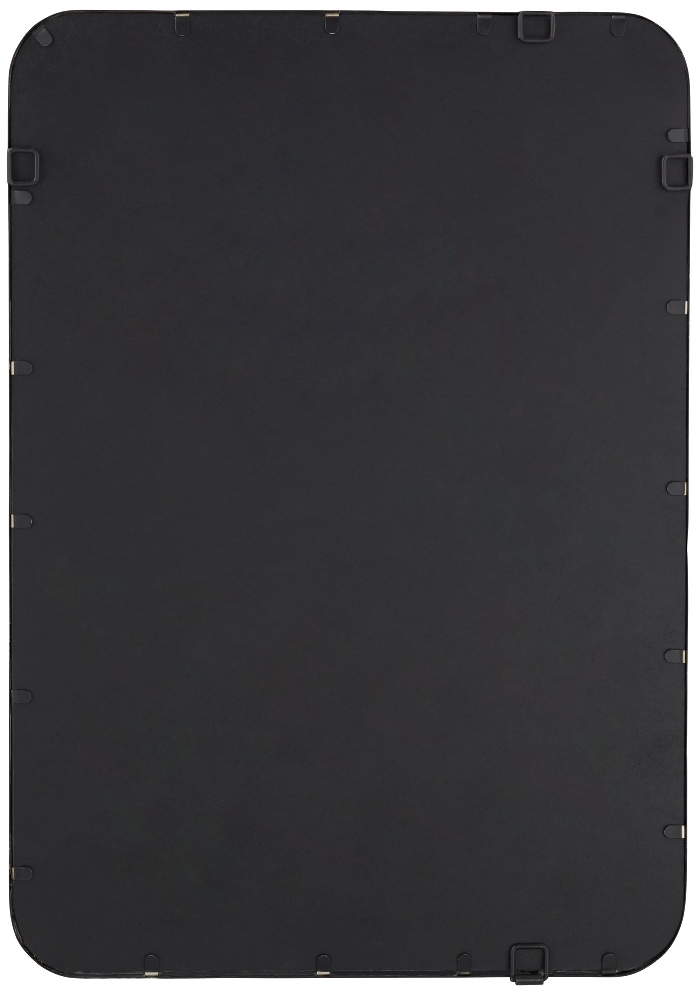 Soren Black 24" x 34" Rounded Edge Rectangular Mirrors Set of 2 in scene