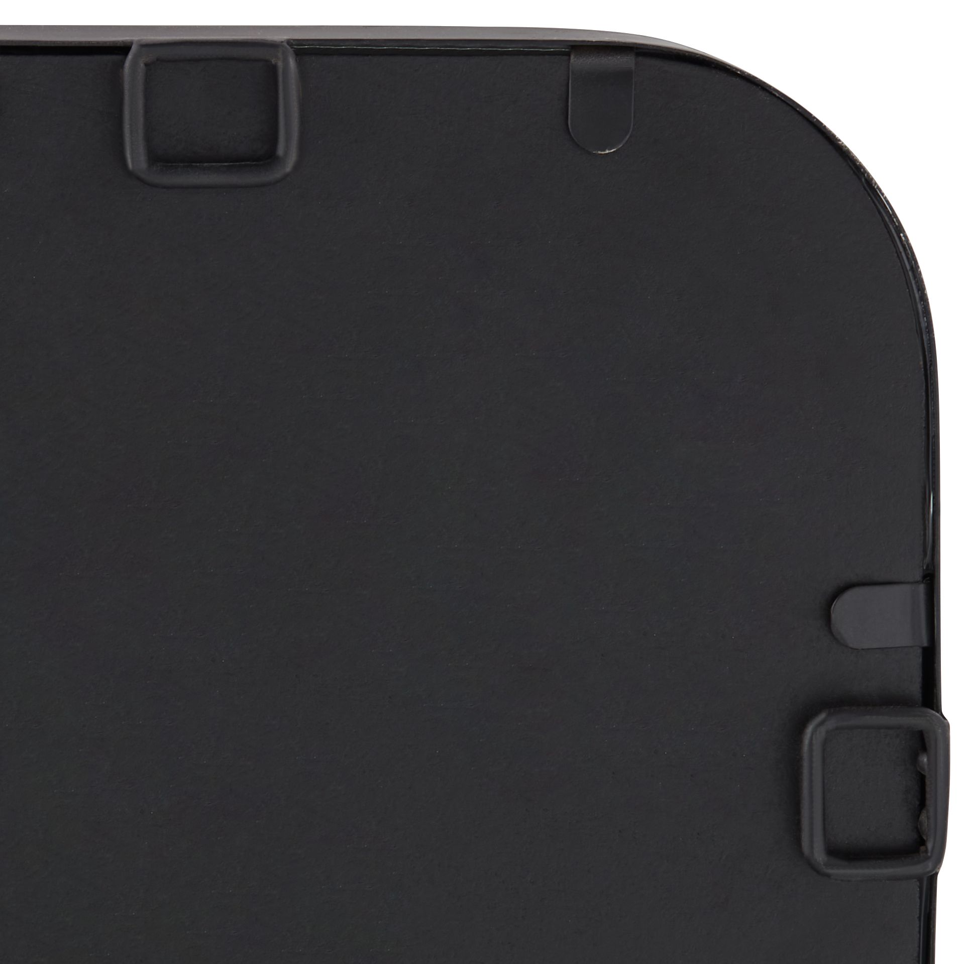 Image 5 Soren Black 24" x 34" Rounded Edge Rectangular Wall Mirror more views