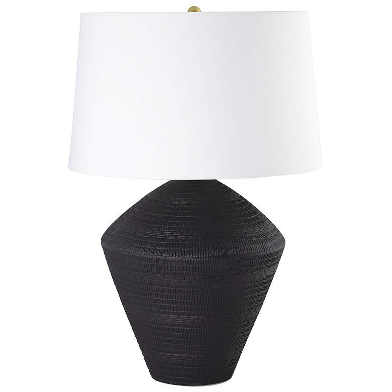 Image 1 Soren Ceramic Table Lamp (Black)