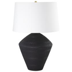 Soren Ceramic Table Lamp (Black)