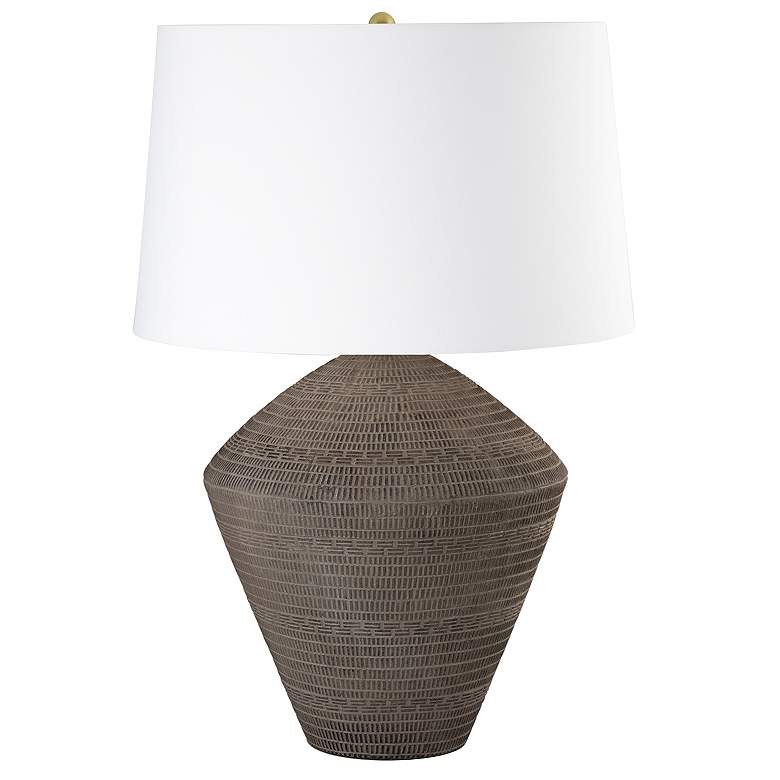 Image 1 Soren Ceramic Table Lamp (Brown)