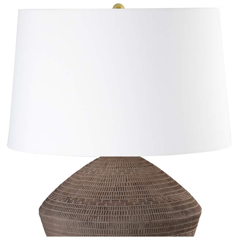 Image 4 Soren Ceramic Table Lamp (Brown) more views