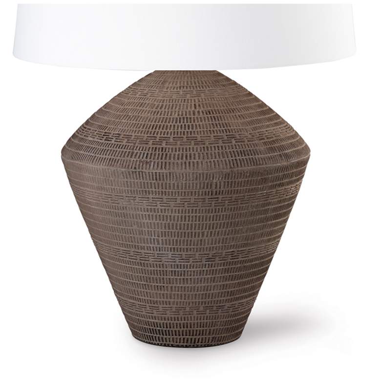 Image 5 Soren Ceramic Table Lamp (Brown) more views