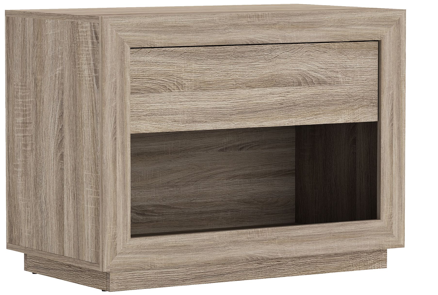 Image 6 Soren Contemporary 32" Nightstand in Natural Oak (1-Drawer) more views