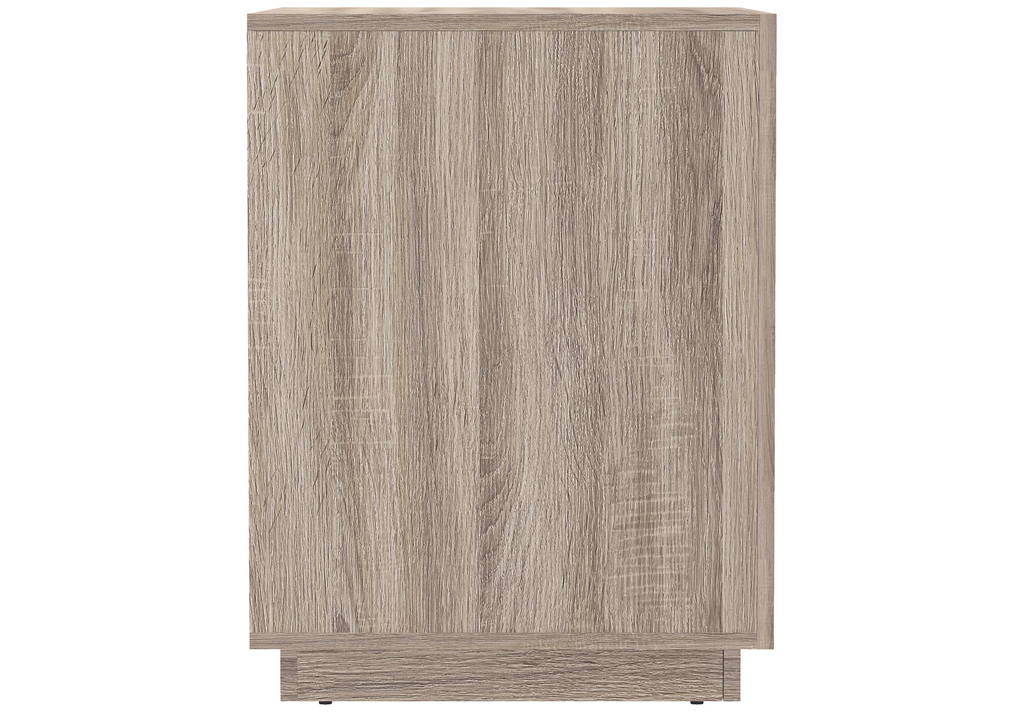 Image 7 Soren Contemporary 32" Nightstand in Natural Oak (1-Drawer) more views
