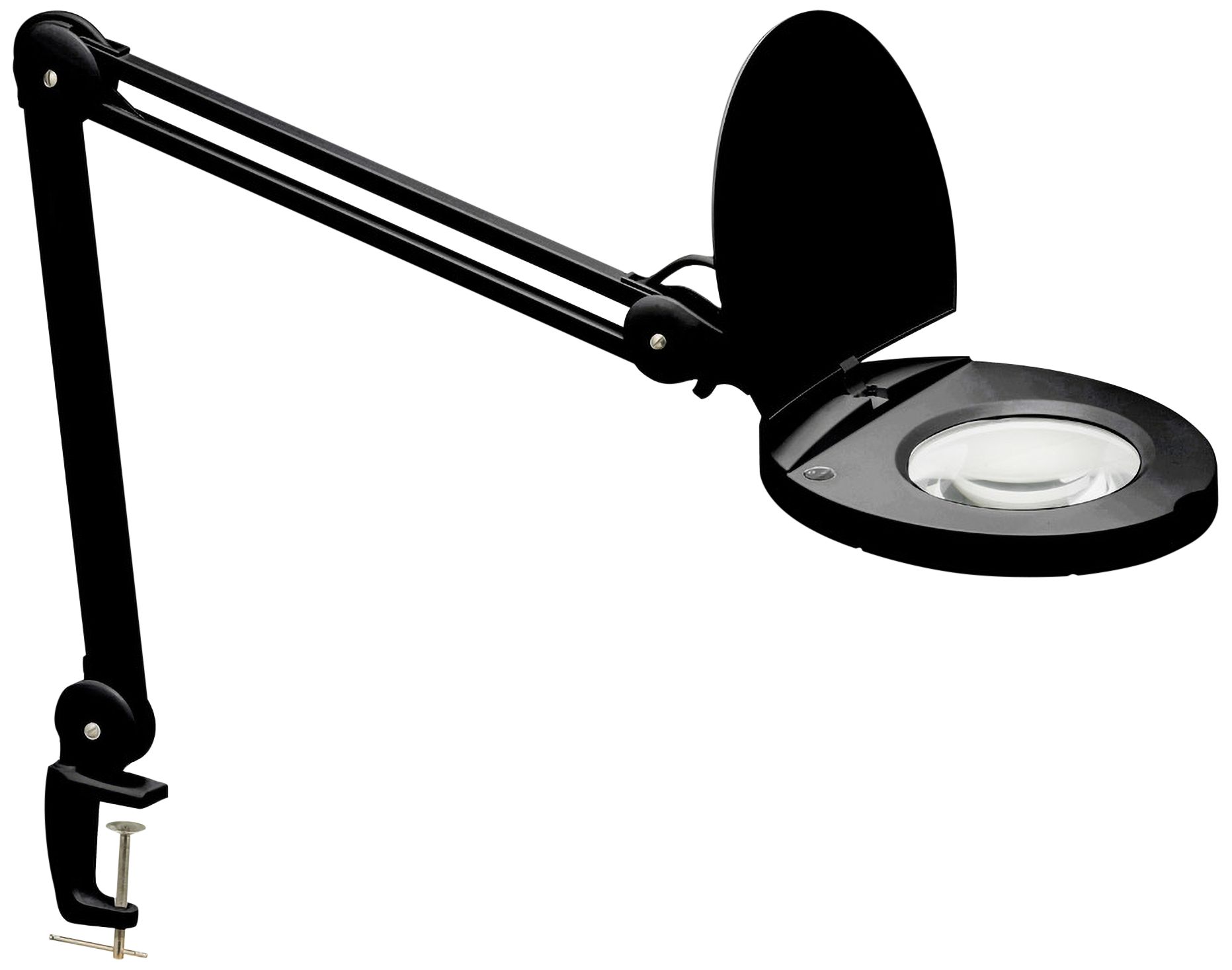 clamp on desk lamp with magnifier