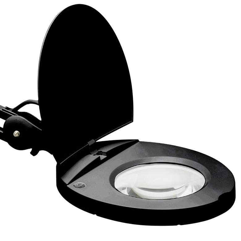Image 2 Sorenson LED Clamp On Desk Lamp with Magnifier in Black more views