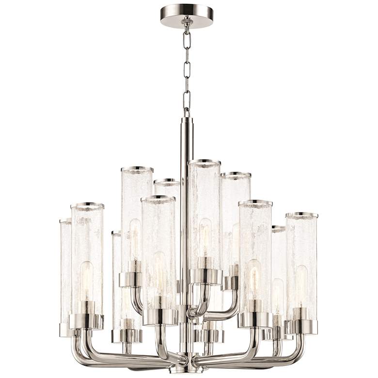 Image 1 Soriano 26 1/4" Wide Polished Nickel 12-Light Chandelier