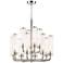 Soriano 26 1/4" Wide Polished Nickel 12-Light Chandelier