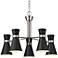 Soriano 27" Wide Brushed Nickel 5-Light Chandelier