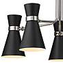 4_Soriano 27" Wide Brushed Nickel 5-Light Chandelier more views