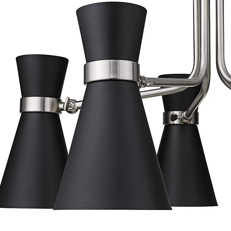Image 5 Soriano 27" Wide Brushed Nickel 5-Light Chandelier more views