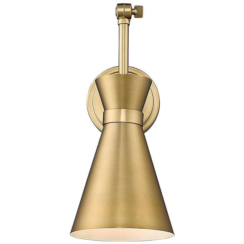 Image 6 Soriano 6 1/4" High Modern Gold Adjustable Wall Sconce more views