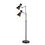 4_Soriano Brushed Nickel and Matte Black 2-Light Floor Lamp more views