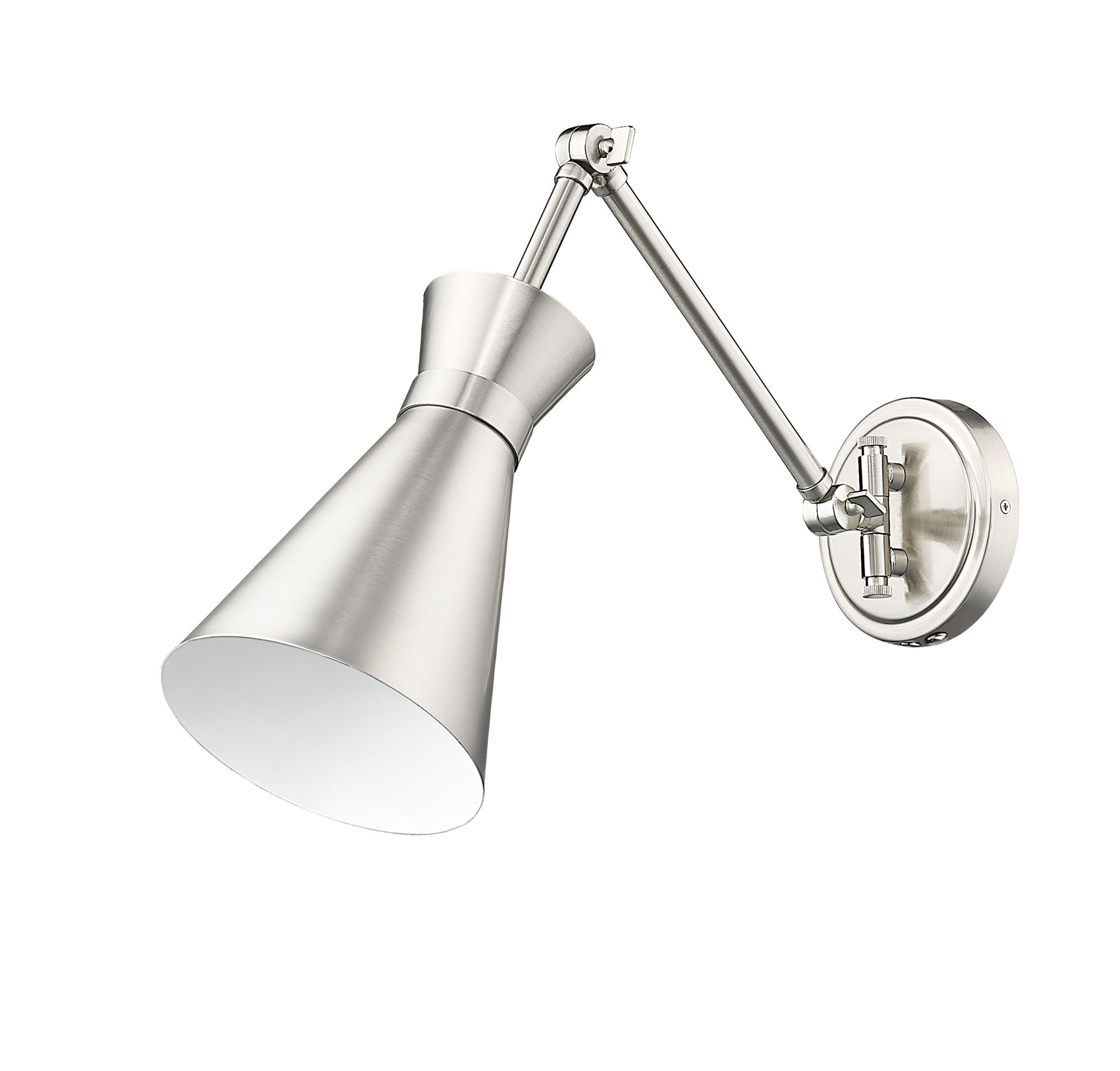 Soriano by Z-Lite Brushed Nickel 1 Light Wall Sconce in scene