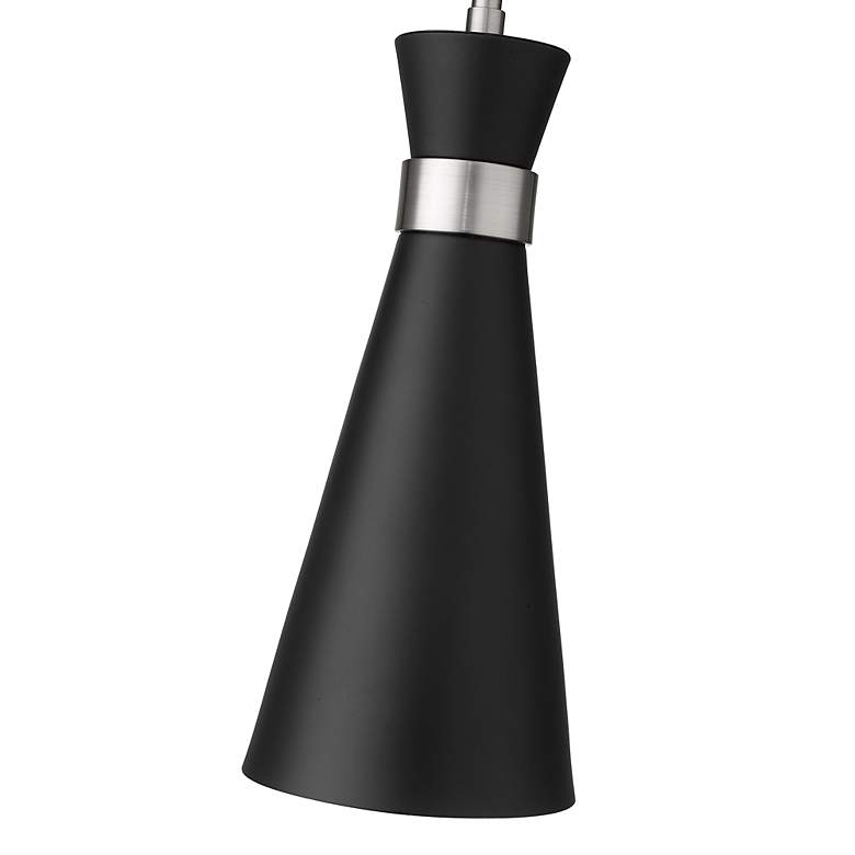 Image 6 Soriano by Z-Lite Matte Black + Brushed Nickel 1 Light Mini Pendant more views