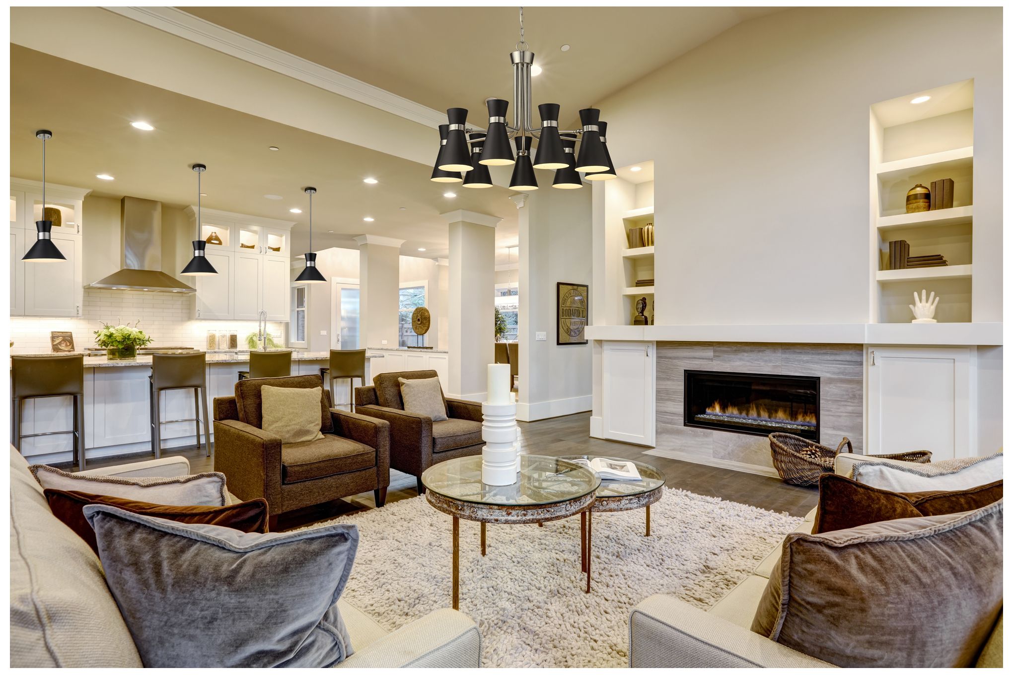 Image 2 Soriano by Z-Lite Matte Black + Brushed Nickel 13.25 inch 1 Light Pendant more views