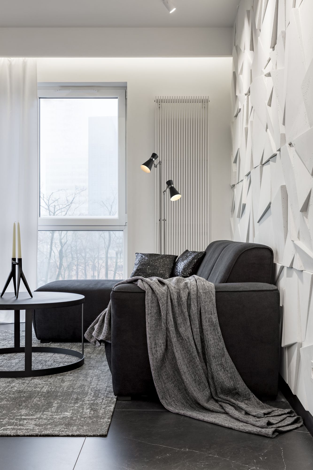 Image 5 Soriano by Z-Lite Matte Black + Brushed Nickel 2 Light Floor Lamp more views