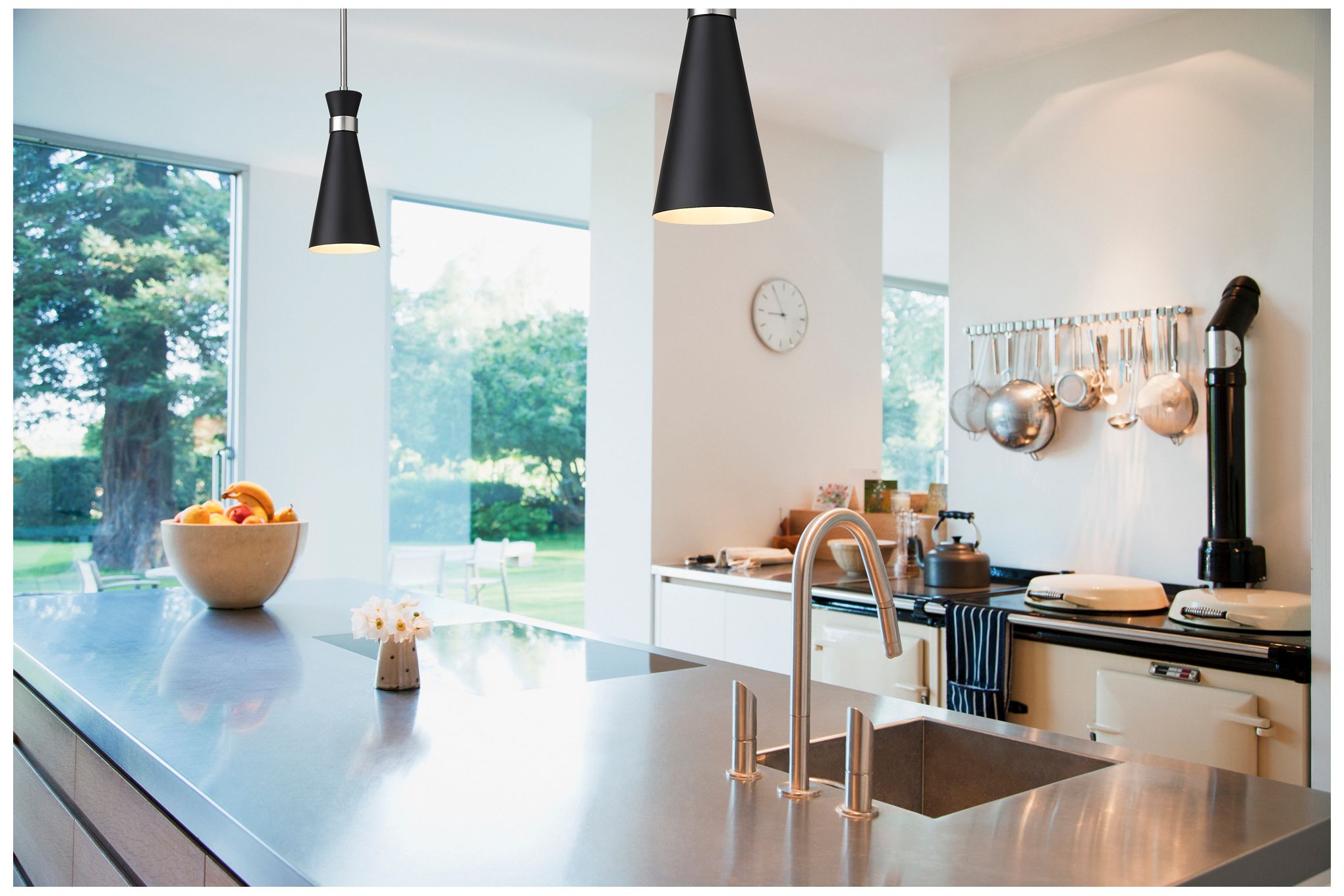 Image 2 Soriano by Z-Lite Matte Black Brushed Nickel 5.5 inch 1 Light Mini Pendant more views