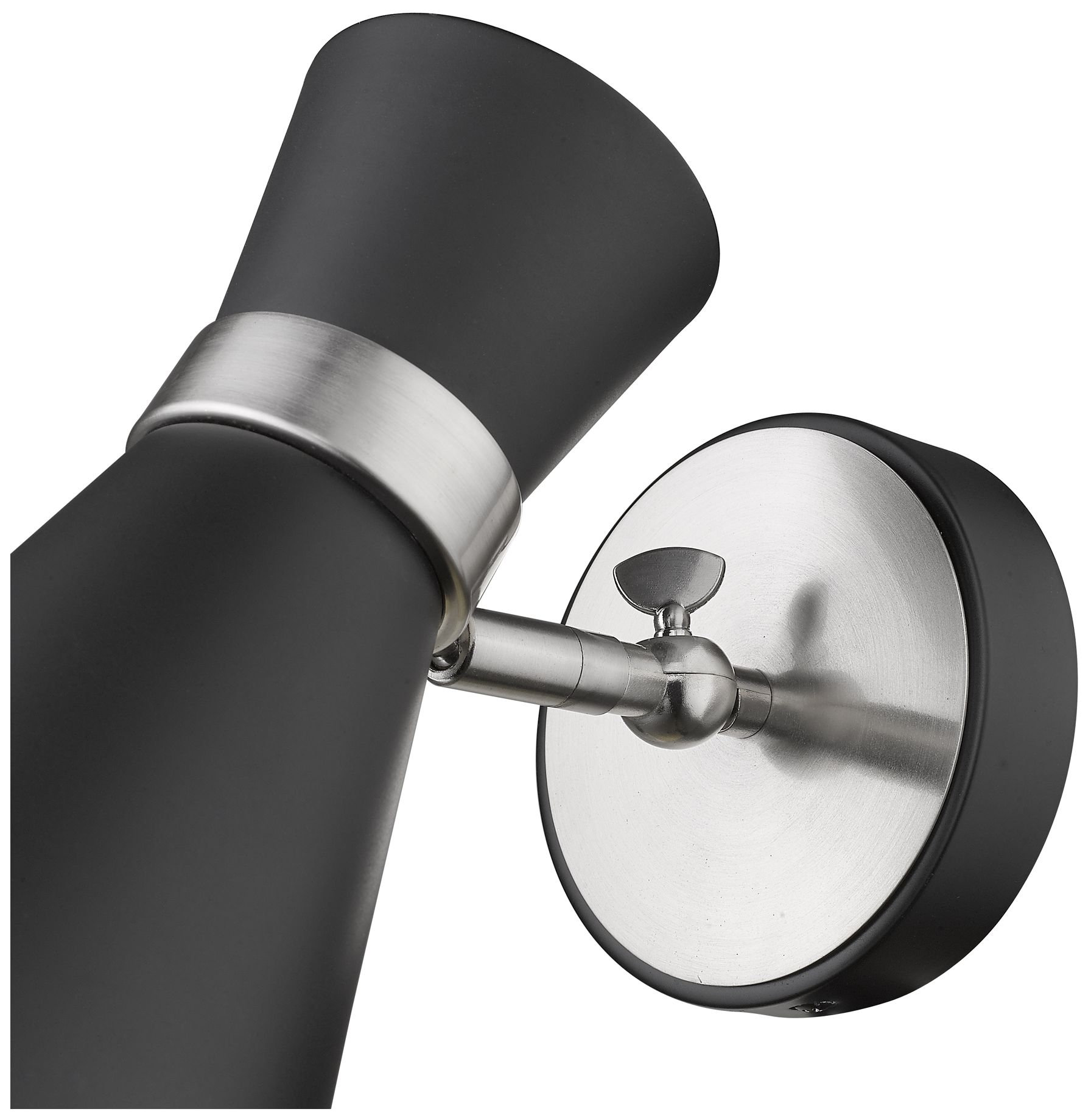 Image 6 Soriano by Z-Lite Matte Black + Brushed Nickel 5.5 inch 1 Light Wall Sconce more views