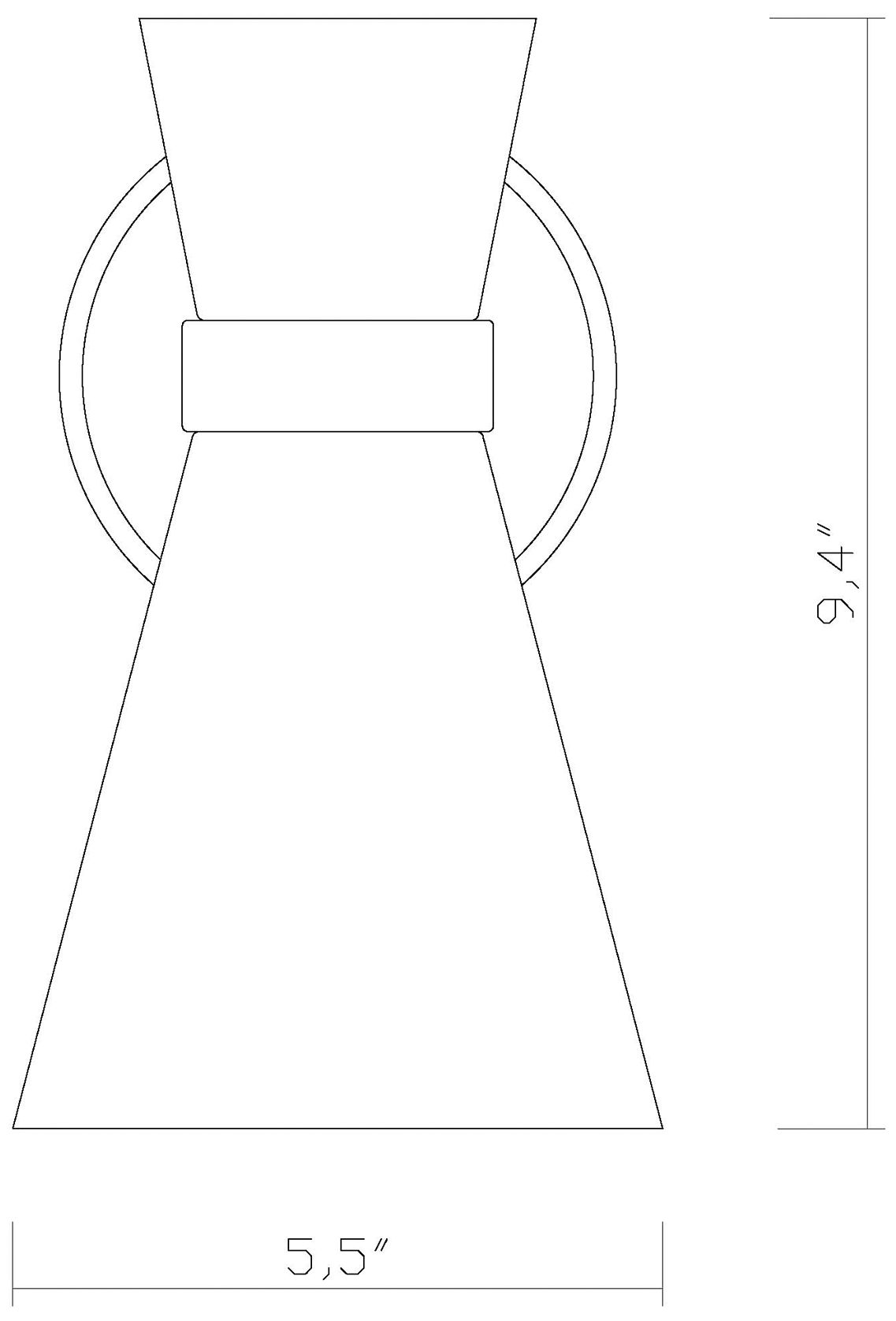 Soriano by Z-Lite Matte Black + Brushed Nickel 5.5 inch 1 Light Wall Sconce