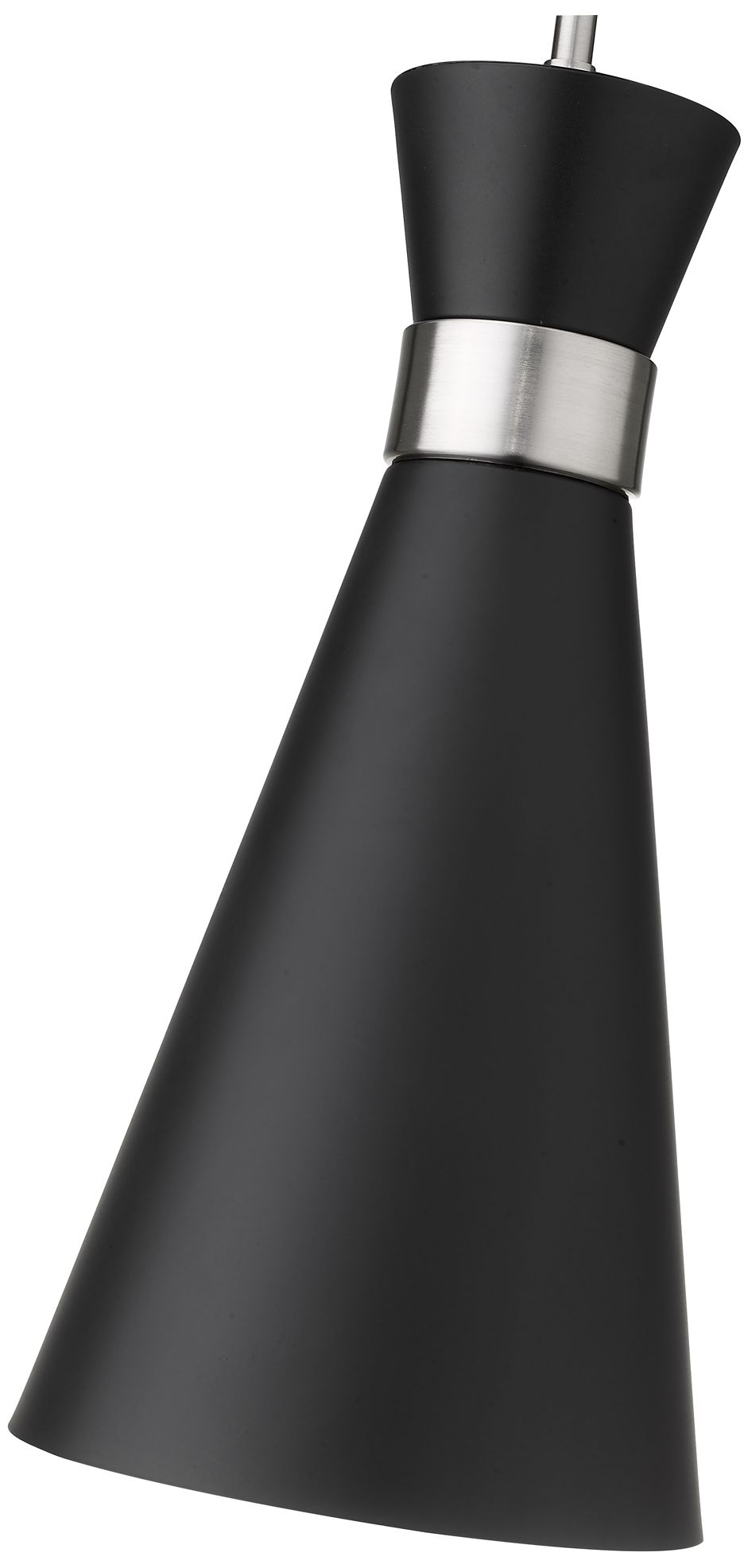 Image 6 Soriano by Z-Lite Matte Black + Brushed Nickel 8 inch 1 Light Pendant more views